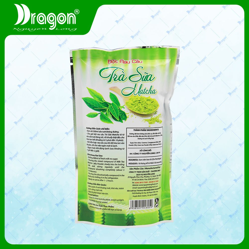 Bột rau câu trà sữa matcha - Ảnh 2